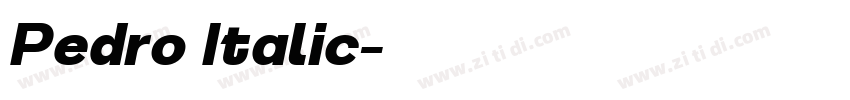 Pedro Italic字体转换 Pedro Italic字体转换